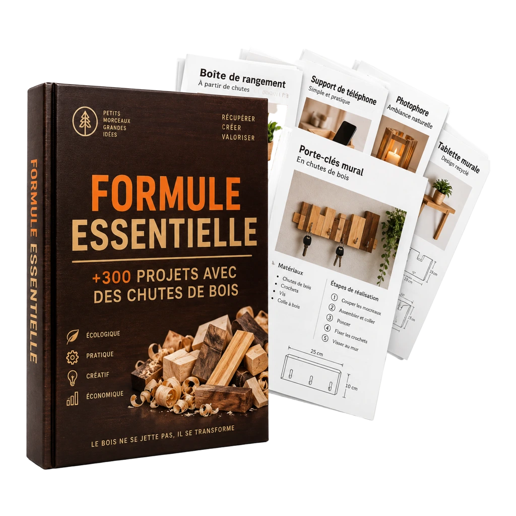 Formule Essentielle : +300 Projets avec des Chutes de Bois